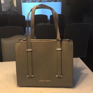 Never worn Christian Siriano grey shoulder bag
